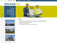 Tablet Screenshot of cova-industriemontagen.de